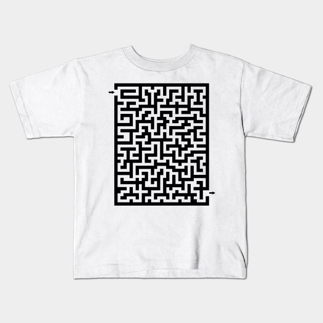 Small Labyrinth Kids T-Shirt by gorff